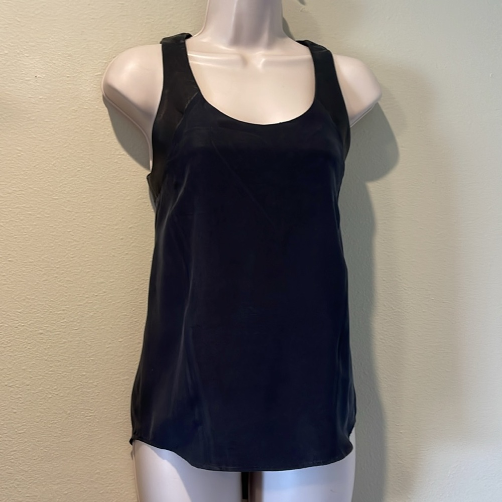 Rag & Bone Silk leather Tank XS